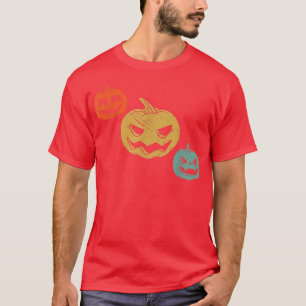 Vintage Halloween Pumpkin Funny Retro Gift2908 T-Shirt