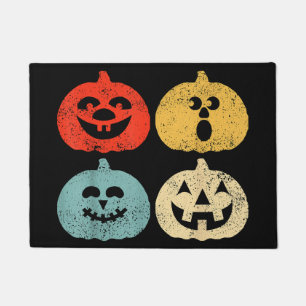 Vintage Halloween Pumpkin Funny Retro Gift Doormat