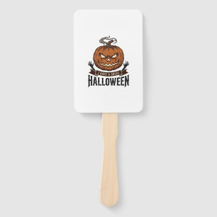 Vintage Halloween Pumpkin Gothic Shirt Design_1 Hand Fan