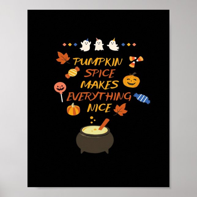 Vintage Halloween Pumpkin Quotes Classic Poster (Front)