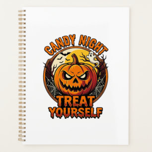 Vintage Halloween Pumpkin Treat Yourself Shirt_1 Planner