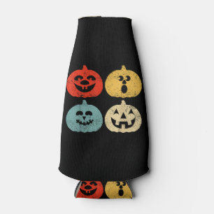Vintage Halloween Pumpkin Women, Men, Kids, Funny Bottle Cooler