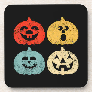 Vintage Halloween Pumpkin Women, Men, Kids, Funny Coaster