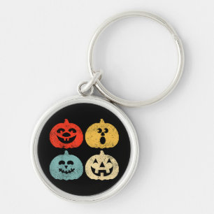 Vintage Halloween Pumpkin Women, Men, Kids, Funny Key Ring
