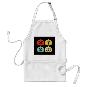 Vintage Halloween Pumpkin Women, Men, Kids, Funny Standard Apron
