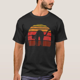 Vintage Halloween Retro Black Cat T-Shirt
