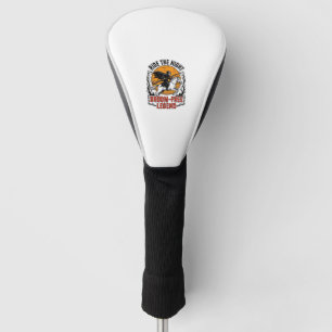 Vintage Halloween Rider Broom-Free Spooky Art_1 Golf Head Cover