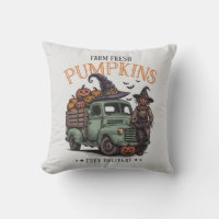 Vintage Halloween Scarecrow Farm Fresh Pumpkins