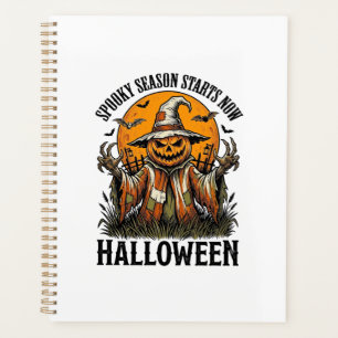 Vintage Halloween Scarecrow Pumpkin Witch Shirt_1 Planner