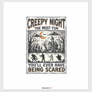 Vintage Halloween Scary Fun Horror Shirt Design_1