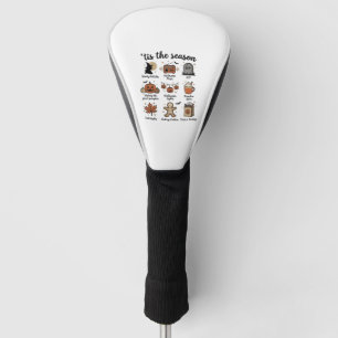Vintage Halloween Season Checklist Shirt Design_1 Golf Head Cover
