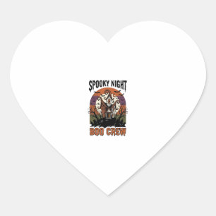 Vintage Halloween Shirt Boo Night Haunted House Ar Heart Sticker