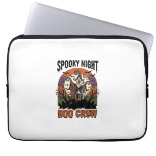 Vintage Halloween Shirt Boo Night Haunted House Ar Laptop Sleeve