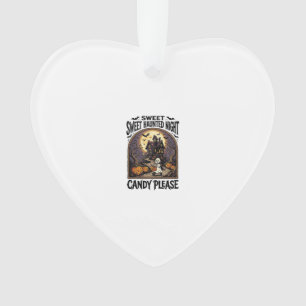 Vintage Halloween Shirt Candy Night Haunted House_ Ornament