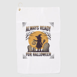 Vintage Halloween Shirt for Spooky Season Fans_1 Golf Towel
