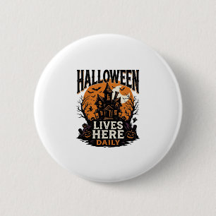 Vintage Halloween Shirt Haunted House Everyday Got 6 Cm Round Badge