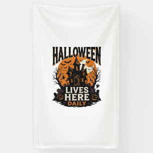 Vintage Halloween Shirt Haunted House Everyday Got Banner