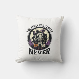 Vintage Halloween Shirt Skeleton Moon Haunted Hous Cushion