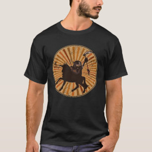 Vintage Halloween Skull Sweet or Sour Grim Reaper T-Shirt