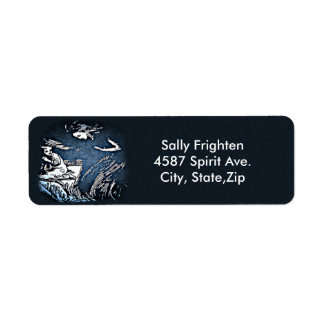 Vintage Halloween Spirit Address Label