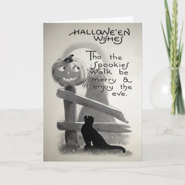 Vintage Halloween Spookies Card   (Front)