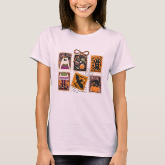Vintage Halloween Spooky Stamp T-Shirt
