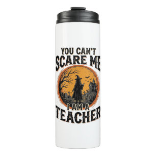 Vintage Halloween Teacher Scary School Shirt Desig Thermal Tumbler