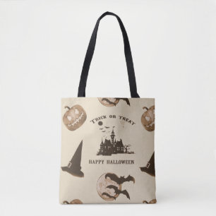 Vintage Halloween Tote Bag