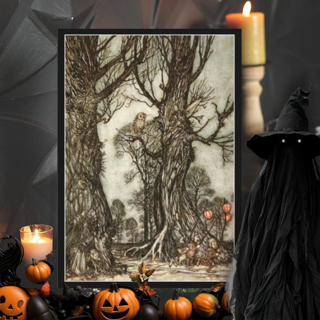 Vintage Halloween Trick Or Treat Halloween Card (Creator Uploaded)