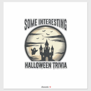 Vintage Halloween Trivia Ghost Moon Shirt Design_1
