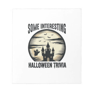 Vintage Halloween Trivia Ghost Moon Shirt Design_1 Notepad
