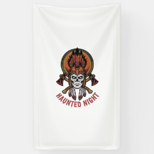 Vintage Halloween Warrior Engraving Graphic for Wh Banner
