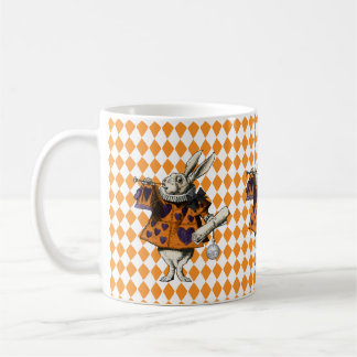 Vintage Halloween White Rabbit Alice In Wonderland Coffee Mug