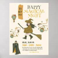 Vintage Halloween Witch Party,  Halloween Party