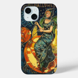 Vintage Halloween Witch Poster iPhone 15 Case