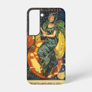 Vintage Halloween Witch Poster Samsung Galaxy Case