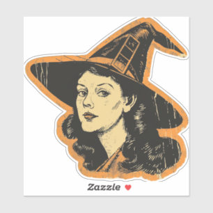 Vintage Halloween Witch Spooky Season
