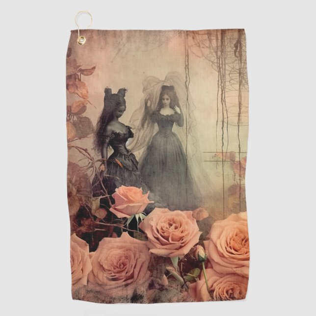 Vintage Halloween Witchcraft (10) Golf Towel (Front)