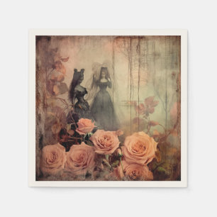 Vintage Halloween Witchcraft (10) Napkin