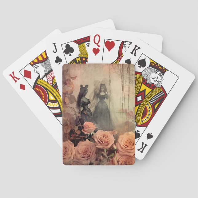 Vintage Halloween Witchcraft (10) Playing Cards (Back)