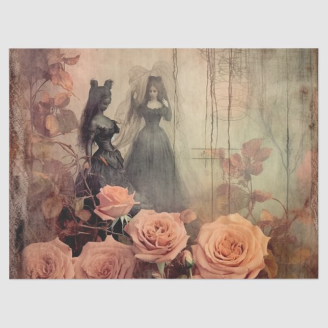 Vintage Halloween Witchcraft (10) Tissue Paper (Front)