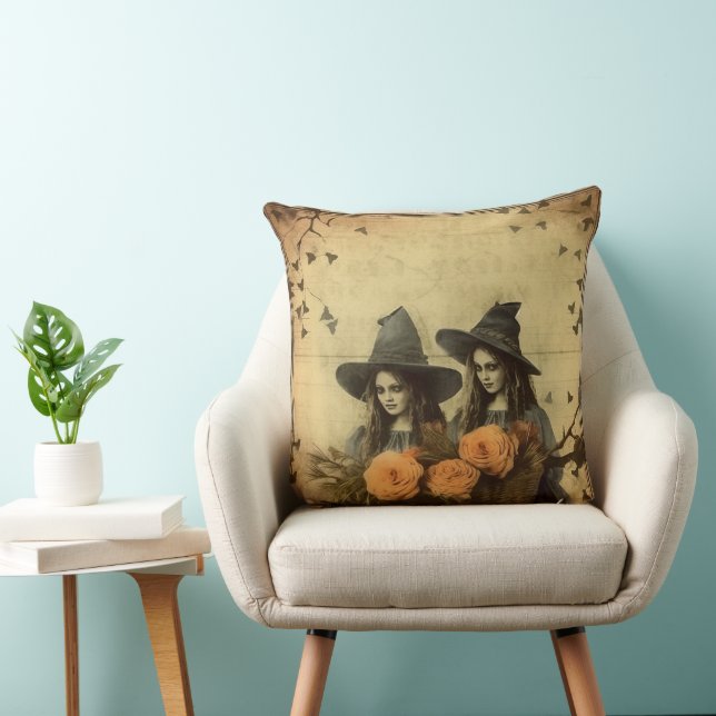 Vintage Halloween Witchcraft (11) Cushion (Chair)