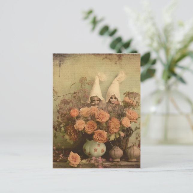 Vintage Halloween Witchcraft (2) Postcard (Standing Front)