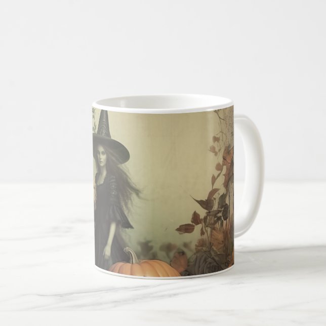 Vintage Halloween Witchcraft (3) Coffee Mug (Front Right)