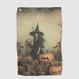 Vintage Halloween Witchcraft (3) Golf Towel