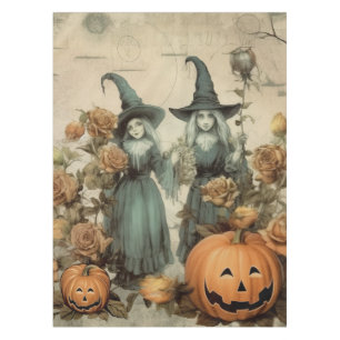 Vintage Halloween Witchcraft (6) Tablecloth