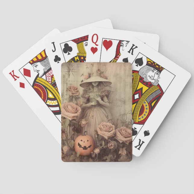 Vintage Halloween Witchcraft (9) Playing Cards (Back)