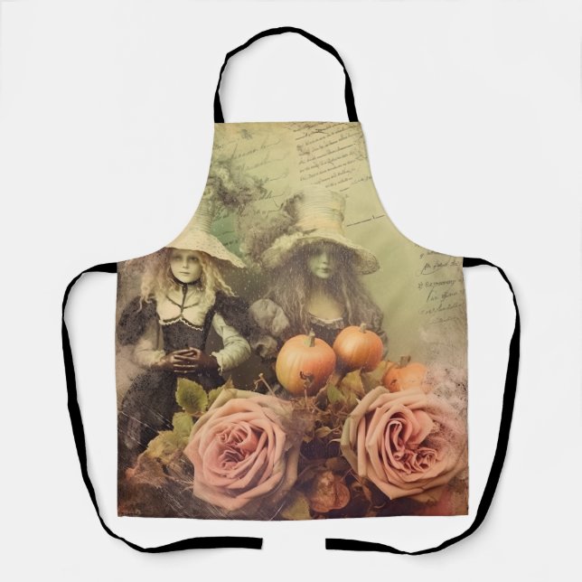 Vintage Halloween Witchcraft Apron (Front)