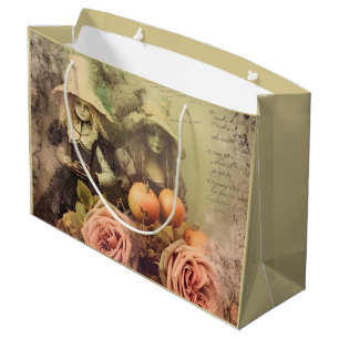 Vintage Halloween Witchcraft Large Gift Bag