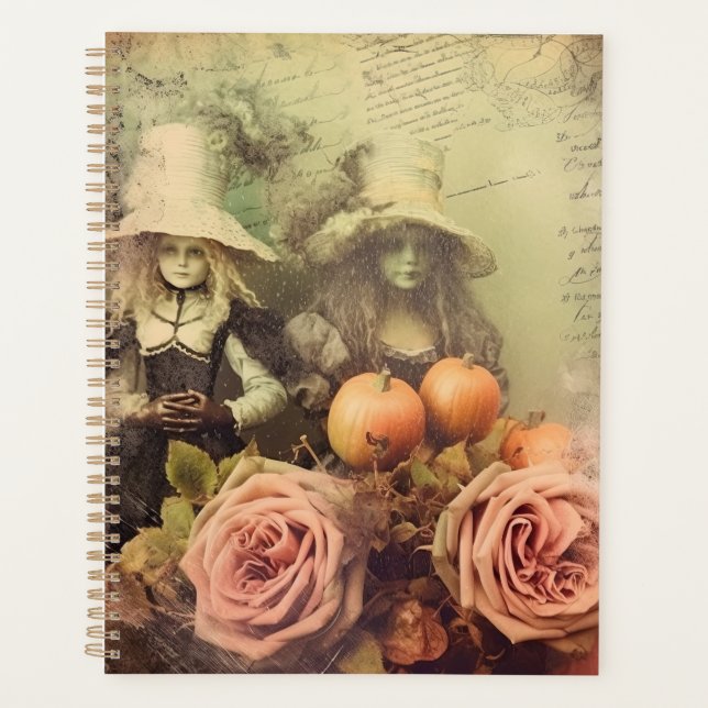 Vintage Halloween Witchcraft Planner (Front)